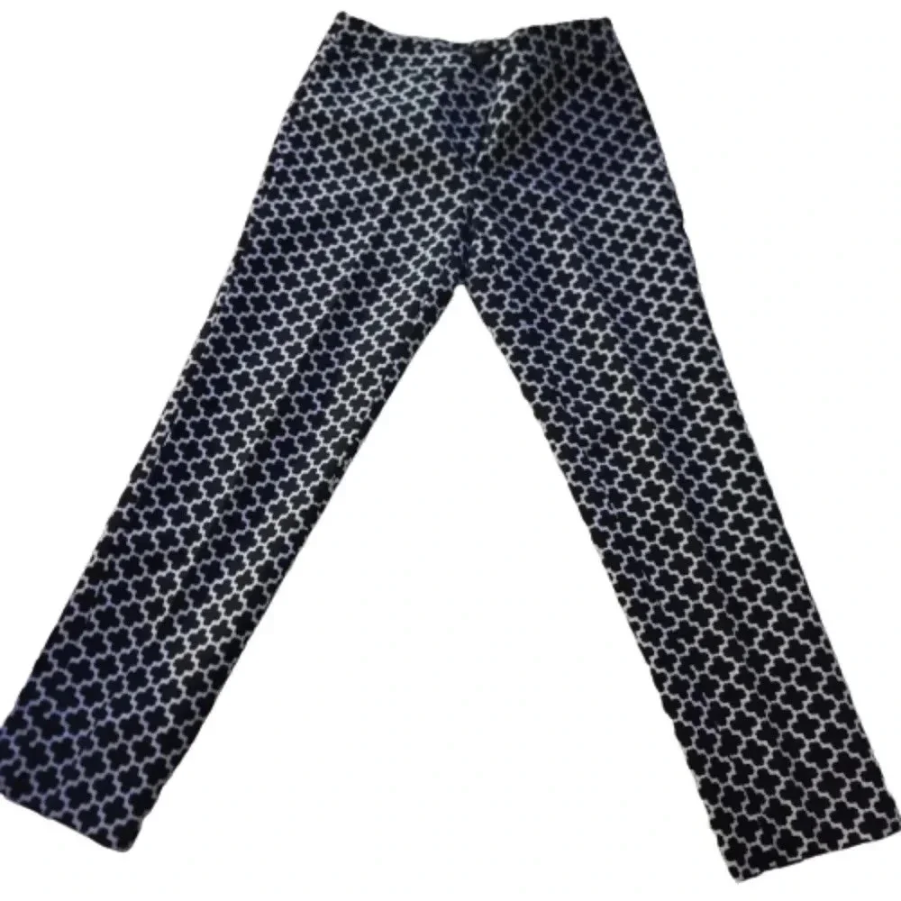 White House  Black Market black/ white pants.  Slim ankle. NWOT - Picture 2 of 9